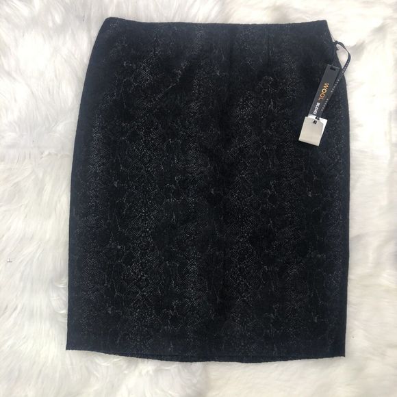 RENUAR blend black skirt size 10 NWT - Picture 3 of 9